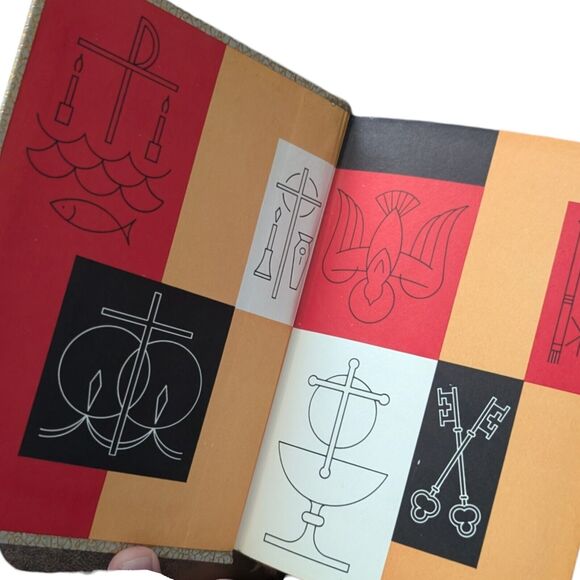 The Bible Story 2 Volumes Library of Catholic Devotion Vintage Gold Edges 1959 - Picture 5 of 5